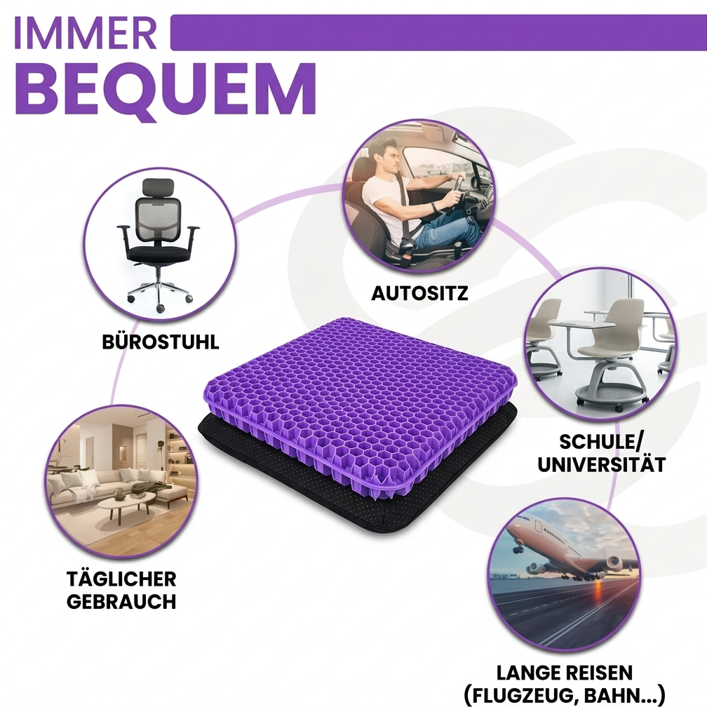 Ergonomisches Gel-Sitzkissen