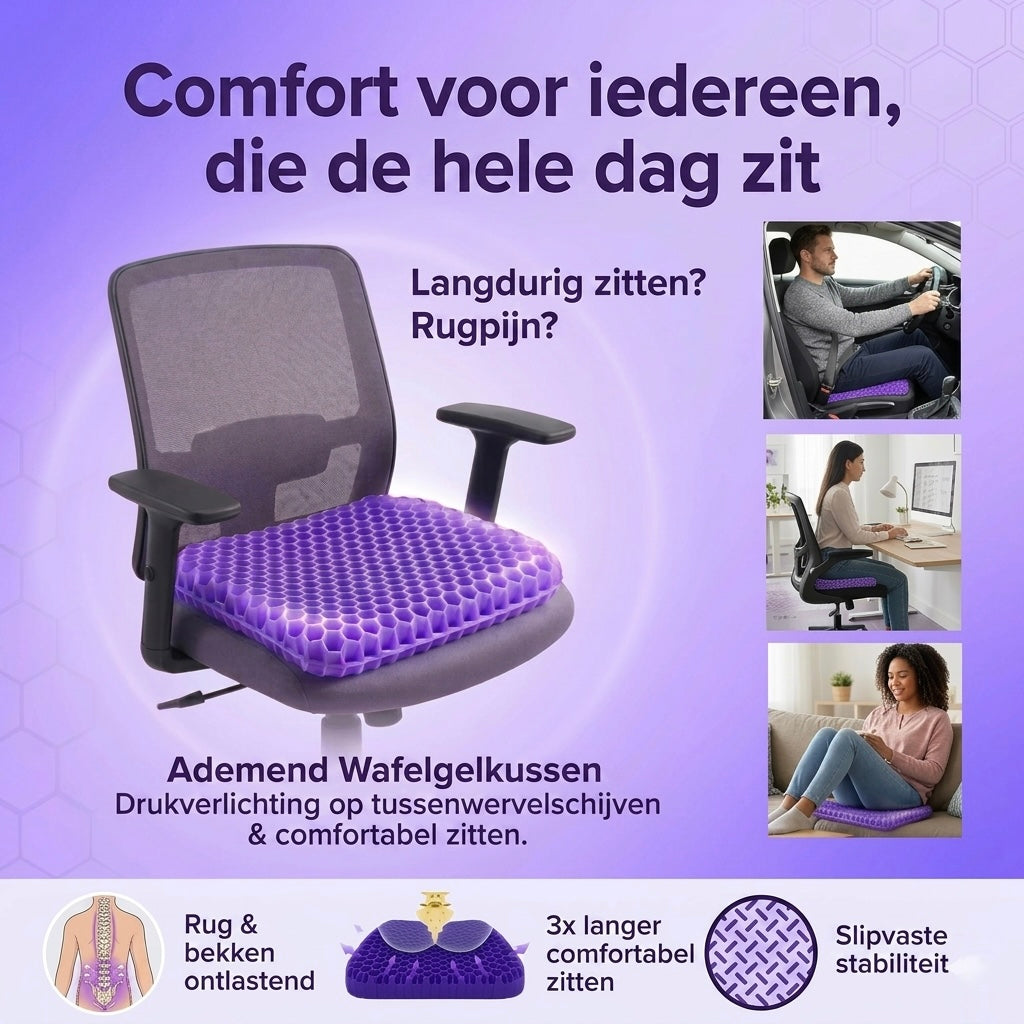 Ergonomic Gel Seat Cushion