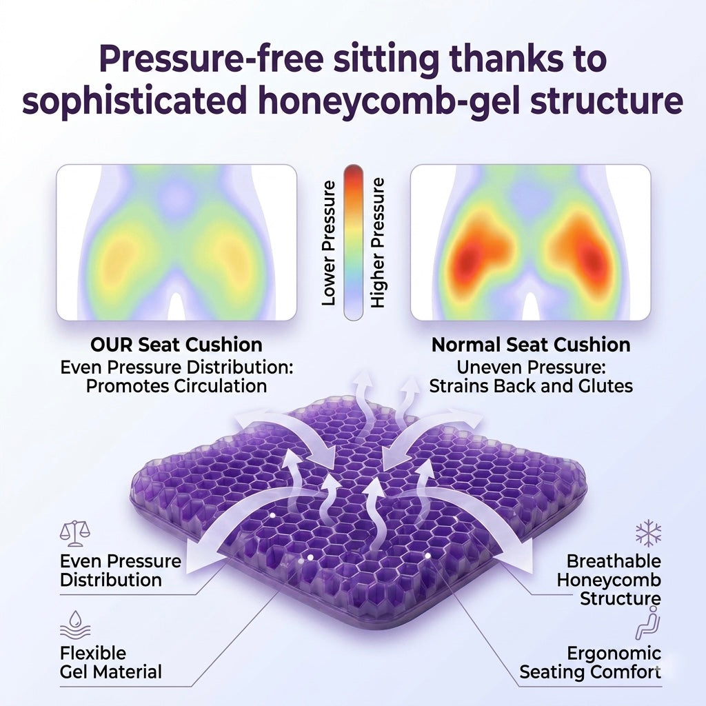 Ergonomic Gel Seat Cushion