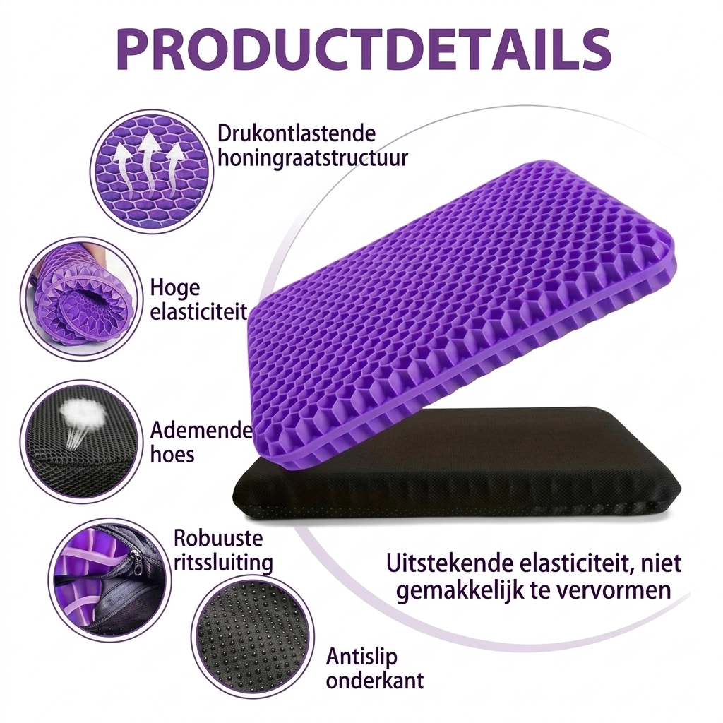 Ergonomic Gel Seat Cushion