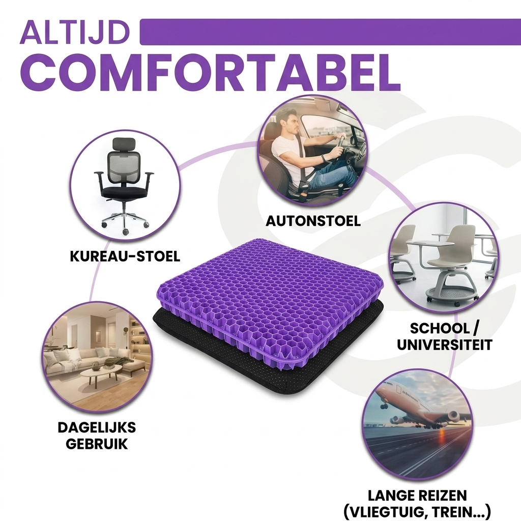 Ergonomic Gel Seat Cushion